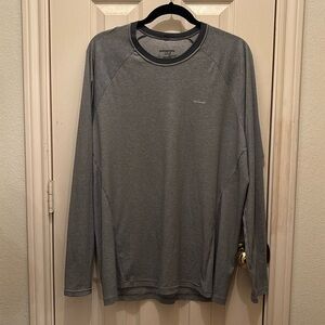 Patagonia Men’s Gray Lightweight Long Sleeve Crewneck Shirt XL
